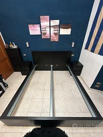 Struttura letto + comodini IKEA MALM