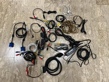 Cavi audio video pc ac scart vga jack stock