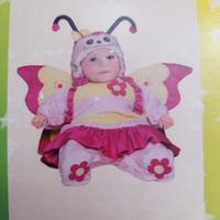 Vestito carnevale da farfalla per bambina