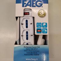 Ciabatta Multipresa elettrica 3 posti interruttore