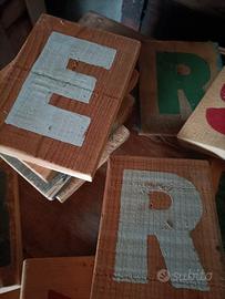 lettere legno