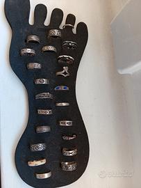 anelli in argento 925 per i piedi
