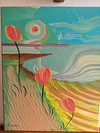 Quadro acrilico "Il mare"