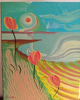 Quadro acrilico "Il mare"