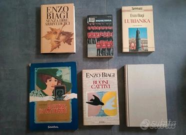 Lotto sei libri Enzo Biagi 