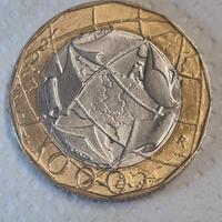 Moneta 1000 lire del 1997 con errore di conio