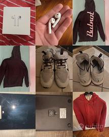 Set lotto misto: AirPods, scarpe, felpe ecc