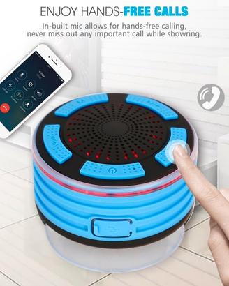 HAISSKY Altoparlante Bluetooth Impermeabile doccia
