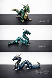 Drago giapponese stampato in 3D