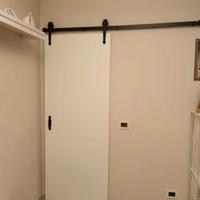 Porta Scorrevole Bianca Barn Door con binario
