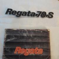 Fregio posteriore e manuale d'uso Fiat Regata 70 S