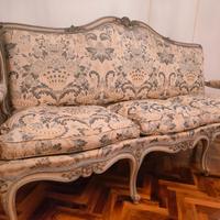 Divano e poltrone vintage stile Luigi XV