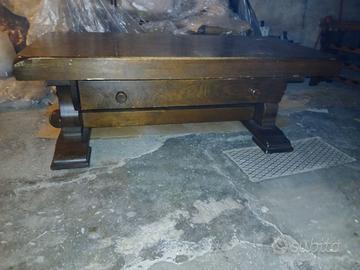 Tavolino in legno massello artigianato olandese