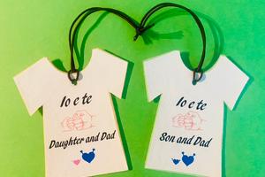 Profumatore per auto in feltro per il papà