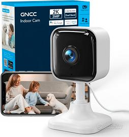 4 PEZZI GNCC 2K 3MP Telecamera WIFI Interno BC083