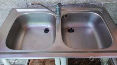 Lavello da appoggio in acciaio inox