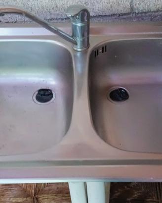 Lavello da appoggio in acciaio inox