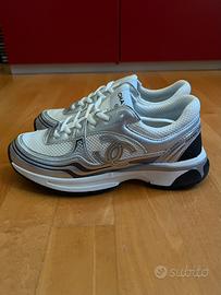 Chanel Runner Argento e Grigio Taglia 41