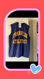 Felpa senza maniche con etichetta tg. M