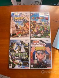 Lotto 4 Giochi Nintendo Wii - Mario Party 8, Narut