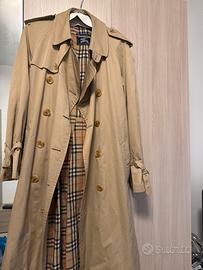 Trench Burberrys uomo lungo taglia 52