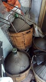 5 Damigiane da vino 54L