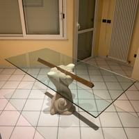 Tavolo Di Cristallo Da Pranzo/Soggiorno X 8 Sedie