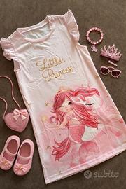 Vestitino/copricostume bambina tg.5anni