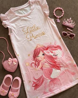 Vestitino/copricostume bambina tg.5anni