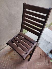 sedie in legno da esterno