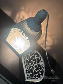 Lampada per candele shabby chic.