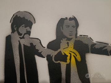 Stencil spray "Pulp Fiction Banana" - Dismaland