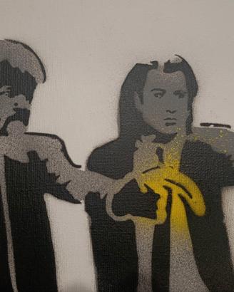 Stencil spray "Pulp Fiction Banana" - Dismaland