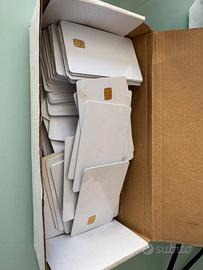 Tessera chip card bianche vuote