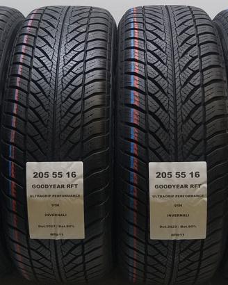 4 GOMME 205 55 16 GOODYEAR RFT BR911