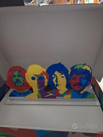marco lodola, statuetta in plexiglass beatles 