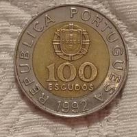 moneta da 100 escudos 1992 Portogallo 