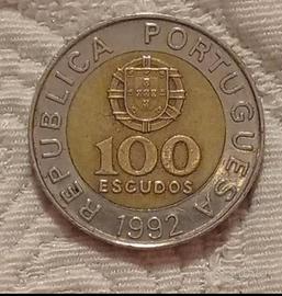 moneta da 100 escudos 1992 Portogallo 
