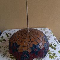 Lampadario in resina colorata stile Tiffany