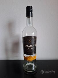 Bottiglia  rum JAMAICAN CLUB 5 years vuota