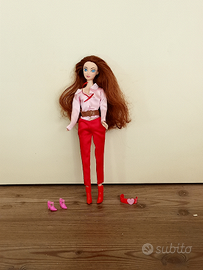 Bambola cavallerizza tipo Barbie con cavallo