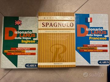 Set vocabolari inglese-spagnolo-francese