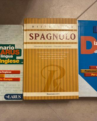 Set vocabolari inglese-spagnolo-francese