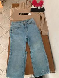 Completino Sportivo: Felpa PUMA + Jeans GUESS