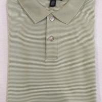 Polo Van Heusen manica corta Taglia L Verde bianco
