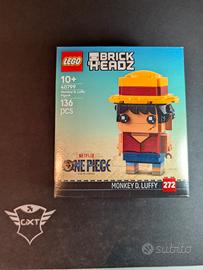 lego One piece luffy brick headz 