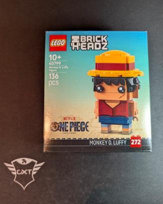 lego One piece luffy brick headz 