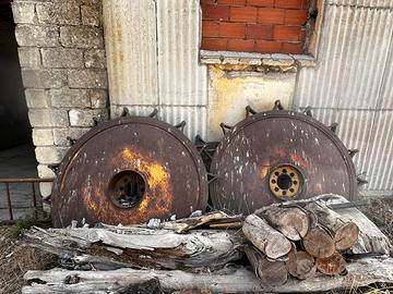 4 Ruote trattore in ferro per risaia