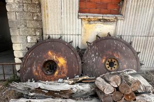 4 Ruote trattore in ferro per risaia