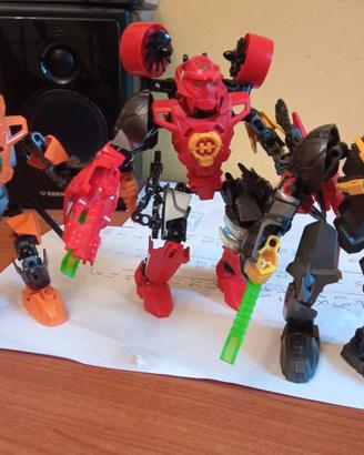 Lotto Lego Hero Factory + numerosi pezzi aggiuntiv